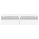 vidaXL Meubles TV muraux 2 Pièces blanc 60x30x30 cm bois d'ingénierie