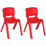 Siva 20144-20144 - Lot de 2 Chaises rouges pour enfants