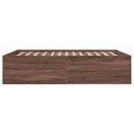 vidaXL Cadre de lit sans matelas chêne marron 150x200 cm