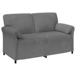 vidaXL Sofa 2 places Gris foncé 158 x 83 x 95 cm Velours