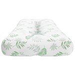 vidaXL Coussin de palette à motif de feuilles 120x40x12 cm Tissu