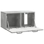 vidaXL Meuble TV mural Gris béton 59 5 x 31 x 30 cm Bois d'ingénierie