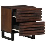 vidaXL Tables de chevet 2 Pièces 40x34x46 cm bois de manguier massif