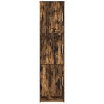 vidaXL Buffet chêne fumé Chêne fumé Bois Grand Buffet chêne fumé