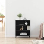 vidaXL Buffet Chêne noir 57 x 35 x 70 cm Bois d'ingénierie