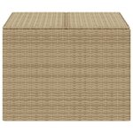 vidaXL Boîte de rangement de jardin mélange beige 291L résine tressée