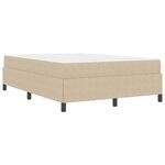 vidaXL Cadre de lit avec matelas Gris Vert Clair 160 x 200 cm tissu