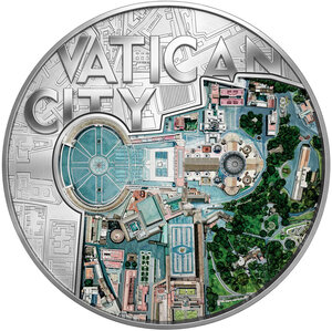Monnaie VATICAN CITY View From Above 2 Oz Argent 5 Tala Samoa 2025