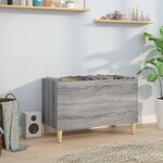 vidaXL Armoire à disques sonoma gris 74 5x38x48 cm bois d'ingénierie