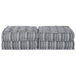 vidaXL Coussin 2 Pièces Gris clair 70 x 70 x 36 cm Polyester