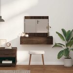 vidaXL Table de Toilette Marron 83 x 40 x 70 cm Bois d'ingénierie