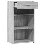 vidaXL Buffet sonoma gris 50x42 5x93 cm bois d'ingénierie