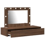 vidaXL Table de Toilette Marron 100 x 40 x 70 cm Bois d'ingénierie