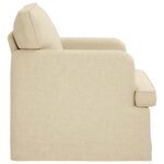 vidaXL Canapé Crème 84 x 80 x 85 cm tissu