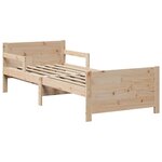 vidaXL Lit extensible pour enfants Other Marron 80 x 130 / 165 / 200 cm