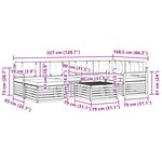 vidaXL Ensemble de canapés d'extérieur 7 pc Blanc et gris clair