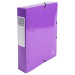 Boîte de classement idérama en carte pelliculée 7/10e - dos 6 cm - couleurs assorties - lot de 8 - exacompta