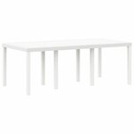 vidaXL Ensemble de salle à manger pour jardin 7 Pièces Blanc Rattan Polt