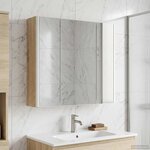 vidaXL Armoire Miroir de Salle de Bain Chêne Sonoma