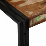 vidaXL Tables gigognes Marron et noir Bois massif de récupération