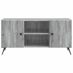 vidaXL Meuble TV 102 x 34 5 x 50 cm Sonoma gris Bois d'ingénierie
