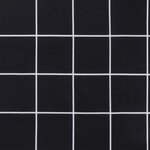 vidaXL Coussins de chaise à dossier bas lot de 4 motif à carreaux noir