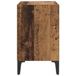 vidaXL cabinet de chevet Bois Vieilli 40x30x50 cm Bois d'ingénierie