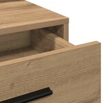 vidaXL Coiffeuse chêne artisanal 79 x 41 x 135 cm Bois d'ingénierie