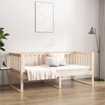 vidaXL Lit de jour sans matelas 90x200 cm bois de pin massif