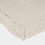 vidaXL Coussin de canapé sur palette 2 Pièces Crème tissu