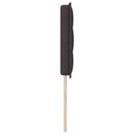 vidaXL Tête de Lit Design Lignes Marron Foncé 200 cm Tissu