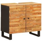vidaXL Ensembles de salle de bain 5 Pièces Naturel Bois de mangue massif