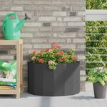 vidaXL Jardinière Noir 60 x 30 x 35 cm Acier