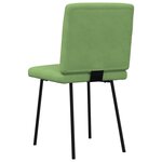 vidaXL Chaises à manger lot de 6 vert clair velours