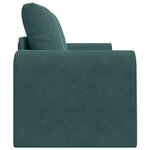vidaXL Canapé-Lit Vert foncé 148 x 71 x 83 cm Velours