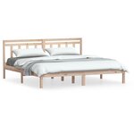 vidaXL Cadre de lit sans matelas bois massif 160x200 cm