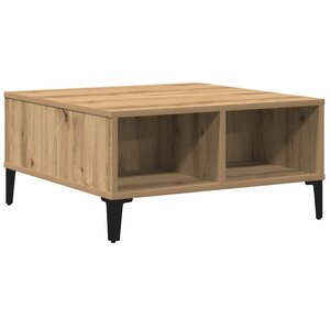 Table basse vidaXL Artisan en chêne 60x60x30 cm en bois d'ingénierie