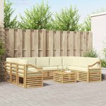 vidaXL Ensemble de canapés d'extérieur 10 pc