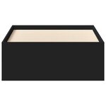 vidaXL Cadre de lit sans matelas noir 75x190 cm