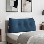vidaXL Coussin de Dos Bleu 100 x 24 x 50 cm tissu