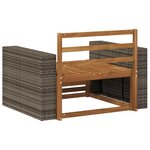 vidaXL Sofa de milieu extérieur Naturel