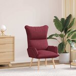 vidaXL fauteuil Bordeaux 69 x 74 x 93 cm Tissu Sherpa