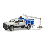 Bruder 02509 - RAM 2500 Camion de service avec grue et gyrophare