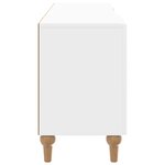 vidaXL Meuble TV Blanc brillant 150 x 31 x 50 cm Bois d'ingénierie