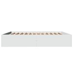vidaXL Cadre de lit sans matelas blanc 200x200 cm