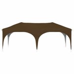 vidaXL Tente de fête pop-up 575 x 288 x 245 cm Taupe Tissu Oxford