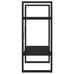 vidaXL Bibliothèque à 2 niveaux Noir 60x30x70 cm bois d'ingénierie