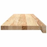 vidaXL Marches d'escalier 8 Pièces non traité 90x30x2cm bois chêne massif