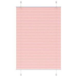 vidaXL Store plissé rose 90x100 cm largeur du tissu 89 4 cm polyester