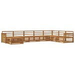 vidaXL Ensemble de canapés d'extérieur 8 pc Naturel